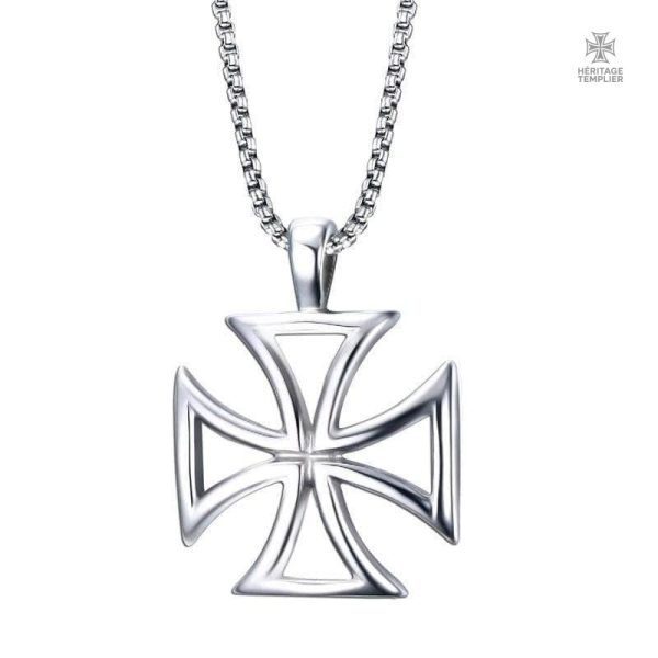 pendentif-croix-de-malte-argent-1 Pendentif Templier de l'Ordre de Saint-Jean