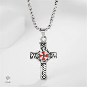 Pendentif Croix Templier en métal