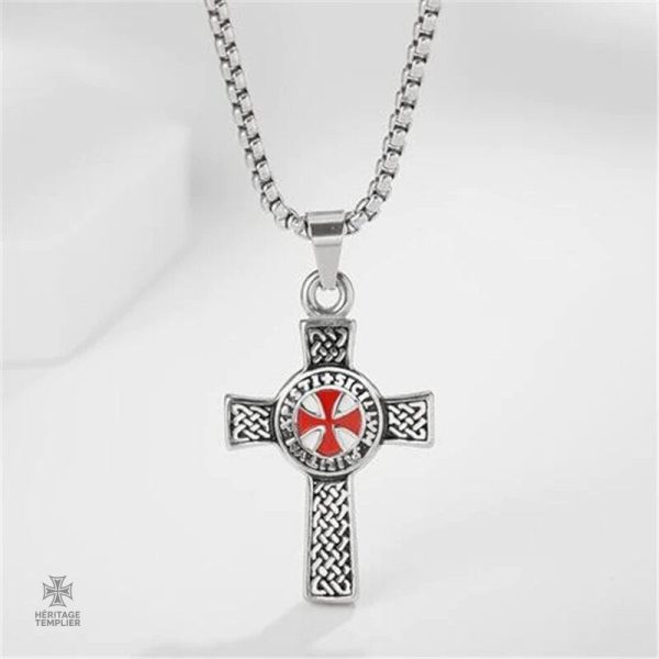 Pendentif Croix Templier en métal