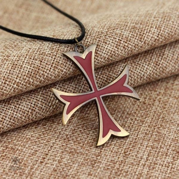 Croix de l'Ordre Templiers en pendentif élégant