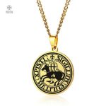 Sceau du Temple : pendentif inspiré des Chevaliers Templiers