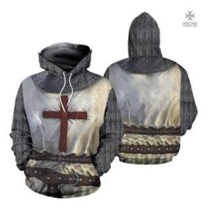 Sweat Templier en cotte de maille, vêtement inspiré des Templiers