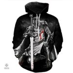 Sweat Templier Hommage Féodal, vêtement inspiré du Moyen Âge