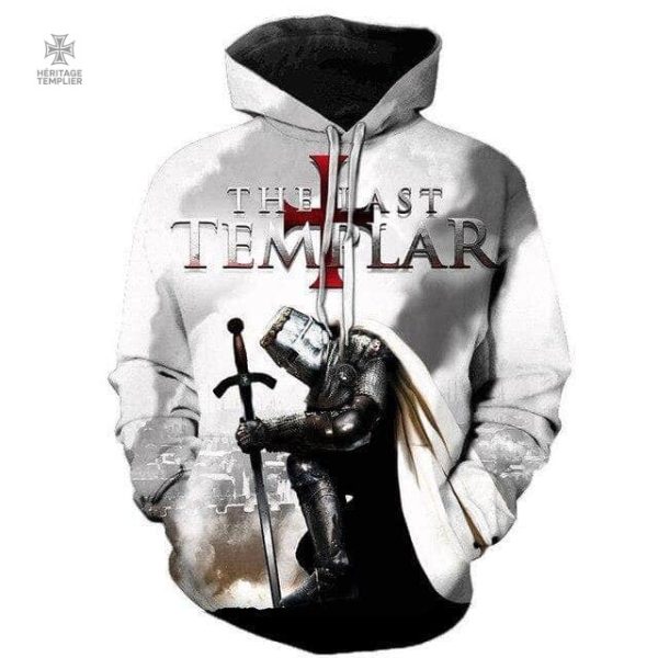 sweat-templier-le-dernier-templier-1 Sweat Templier - Le Dernier Templier en noir avec design stylisé