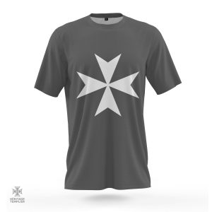 Design Croix de Malte sur t-shirt classique templier