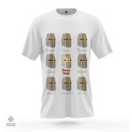 T-Shirt avec message Deus Vult, style contemporain