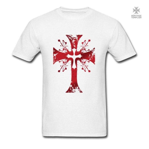 t-shirt-ensanglante-1 T-Shirt Templier ensanglanté, design audacieux et captivant