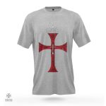 Design Templier "In Hoc Signo Vinces" sur un T-Shirt classique