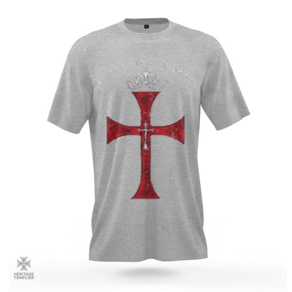 Design Templier "In Hoc Signo Vinces" sur un T-Shirt classique