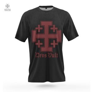 T-Shirt à motif Templier Saint-Sépulcre