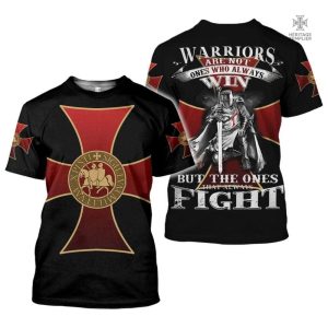T-Shirt Templier Combattant, design inspiré des chevaliers