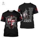 T-Shirt Templier avec croix des Ordres en design classique