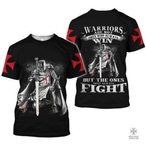 T-Shirt Templier Guerrier, design unique pour passionnés d'histoire