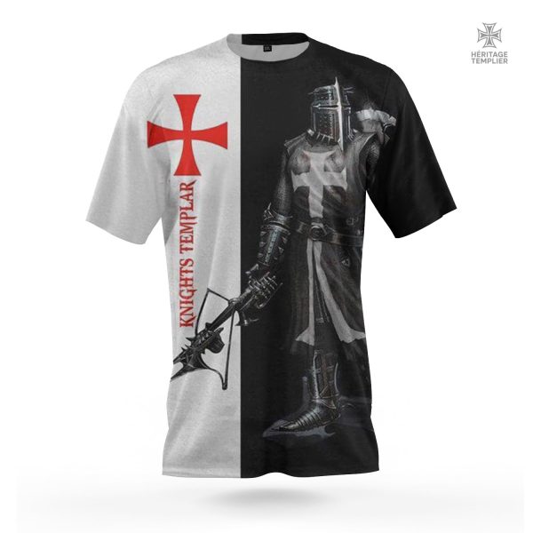 t-shirt-templier-heaume-de-fer-1 T-Shirt Templier avec design Heaume de Fer