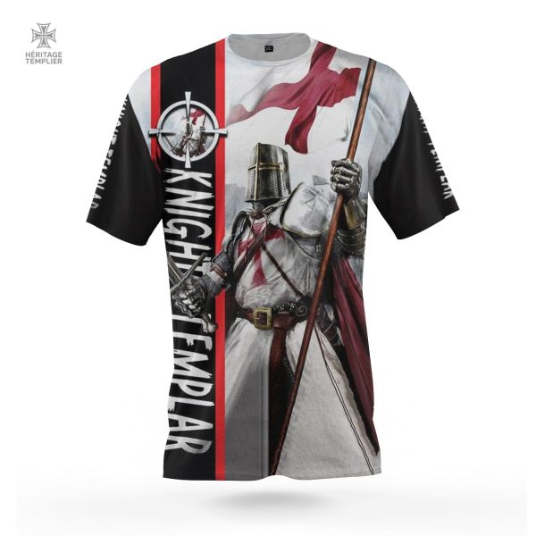 T-Shirt Templier Porteur du Drapeau en coton confortable