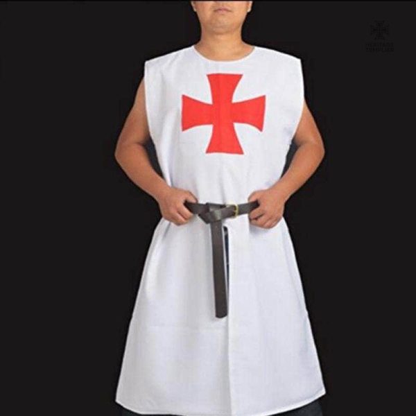 Costume historique Templiers avec accessoires assortis