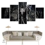 Tableau Templier - Forêt Noir, 5 pièces décoratives