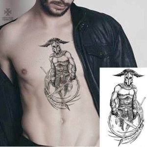 Tatouage Templiers Armé jusqu'aux Dents, design audacieux