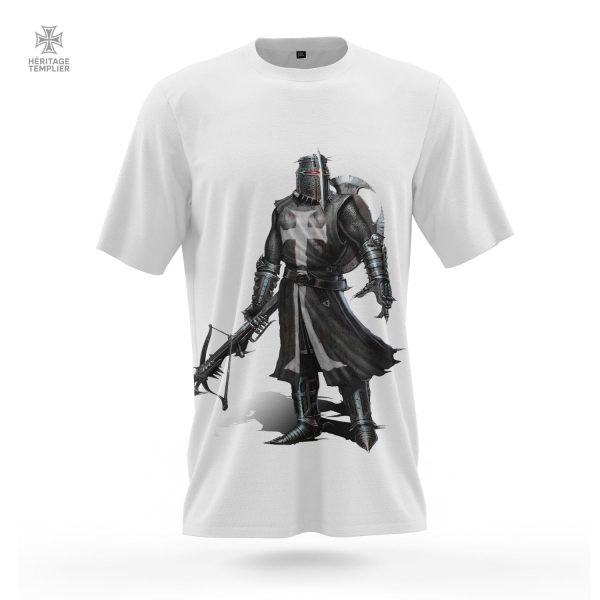 tee-shirt-templier-arbaletrier-1 T-Shirt Templier Arbalétrier design unique pour passionnés d'histoire