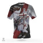 T-Shirt Templier Cavaliers du Christ en coton bio