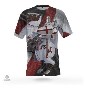 T-Shirt Templier Cavaliers du Christ en coton bio