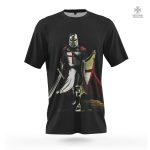 T-Shirt Templier Chevalier de l'Ombre, design unique et stylé