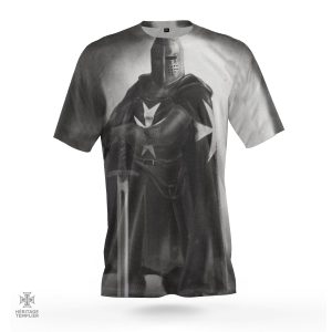 T-Shirt Templiers Chevalier Hospitalier avec design emblématique