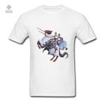 T-Shirt Templier pour Courageux Cavaliers en noir