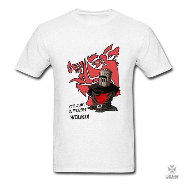 tee-shirt-templier-flesh-wound-1 T-Shirt Templier "Flesh Wound" en coton confortable