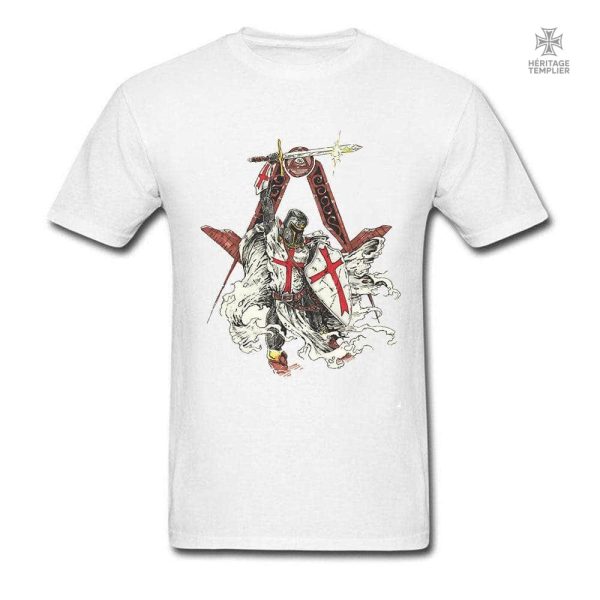 tee-shirt-templier-franc-macon-1 T-Shirt Templier Franc-Maçon avec symbole distinctif