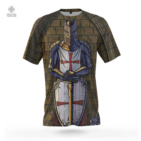 tee-shirt-templier-gardien-du-temple-1 T-Shirt Templier Gardien du Temple, design unique et stylé
