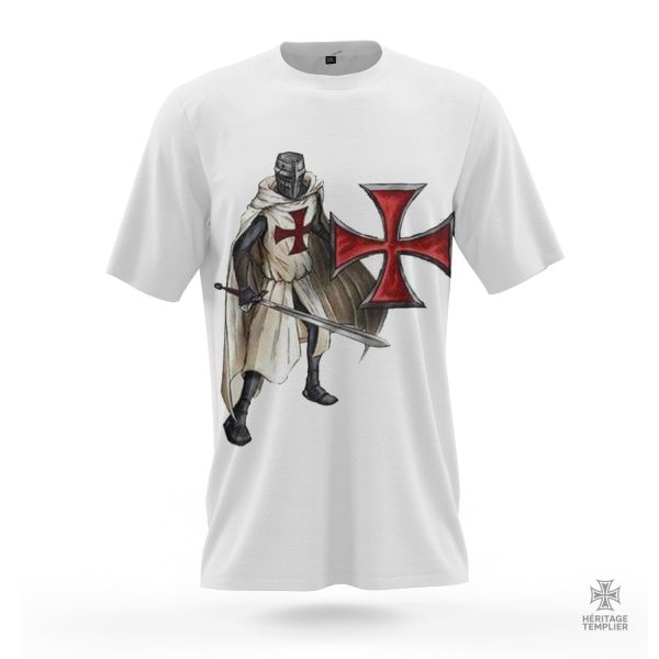 T-Shirt Templier avec symbole emblématique des Templiers